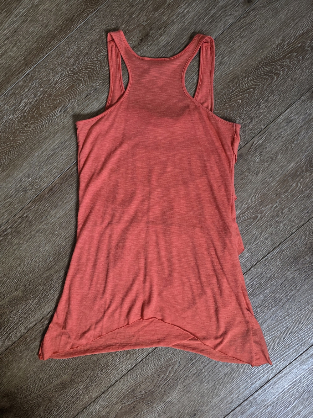 Dots Coral Tiered Ruffle Racerback Tank - Picture 2 of 3